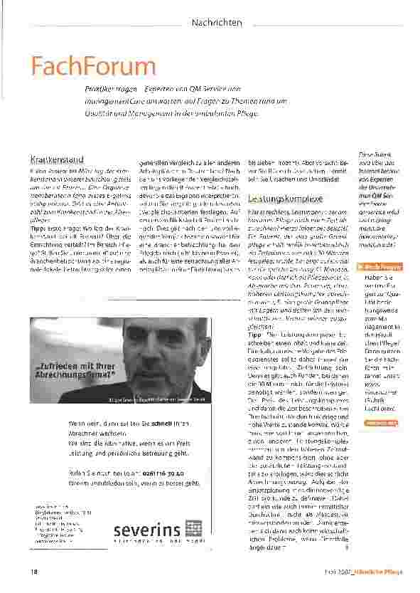 Vorschauseite 1: FachForum