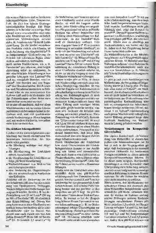 Vorschauseite 4: Infusionscocktails Die Zumischung von Medikamenten zu Infusionslösungen