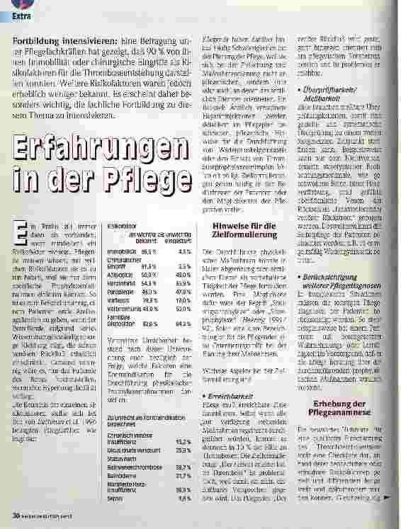 Vorschauseite 1: Erfahrungen in der Pflege
