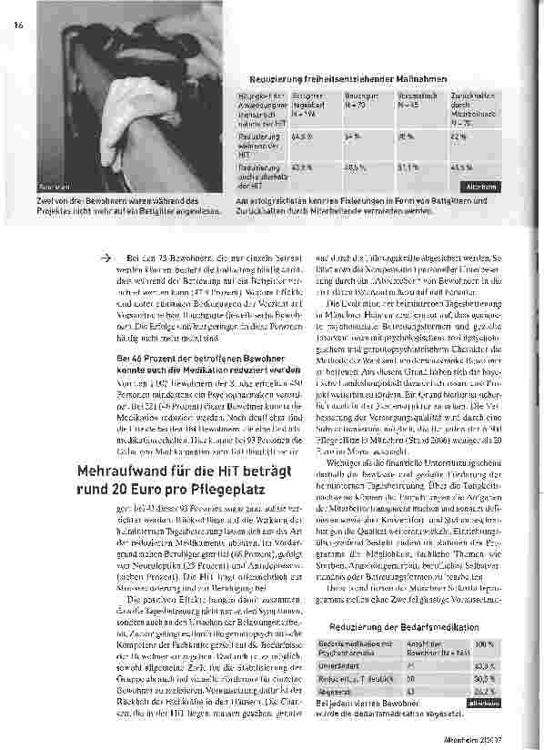 Vorschauseite 3: Heiminterne Tagesbetreuung in München - Betreuen statt fixieren