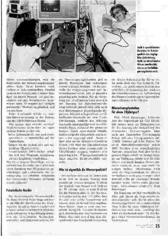Vorschauseite 2: Qualität in der Behandlung von Dialysepatienten Fachtagung nephrologische Krankenpflege