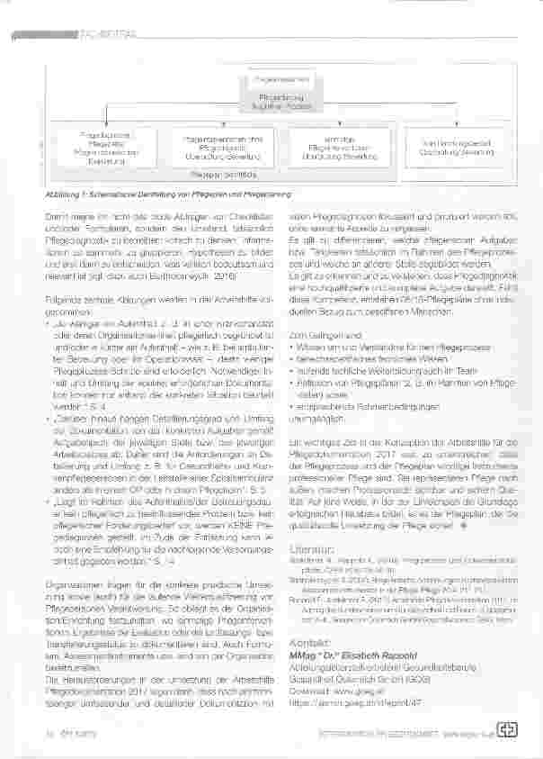 Vorschauseite 2: Der Pflegeprozess und der Pflegeplan als wichtige instrumente professioneller Pflege.