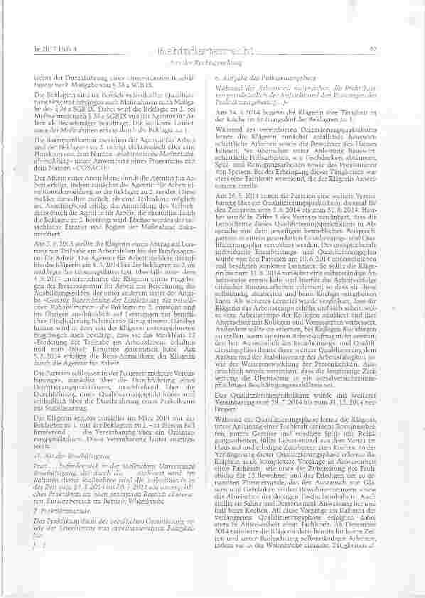 Vorschauseite 2: SGB IX § 38 a; BBIG § 26; MiLoG § 22 Vergütung MindestlohnQualifizierungspraktikum im Rahmen der Unterstützten Beschäftigung
