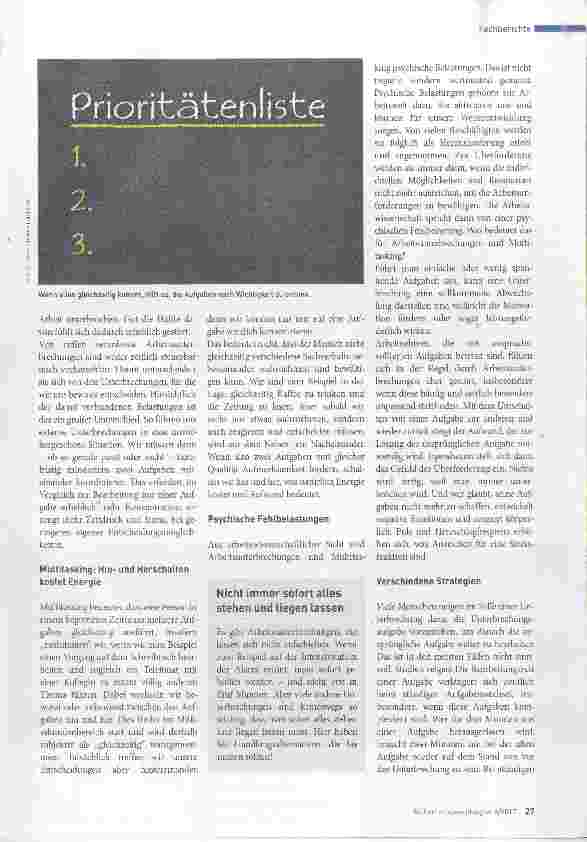 Vorschauseite 2: Alles zugleich und imnner schneller?