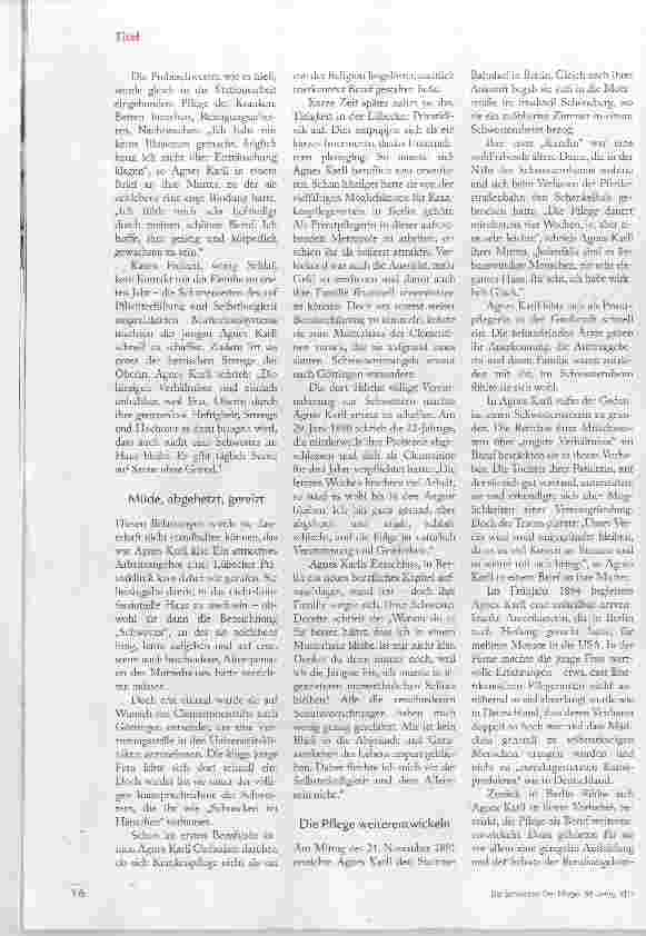 Vorschauseite 5: Agnes Karll Reformerin, Visionärin, Weltbürgerin