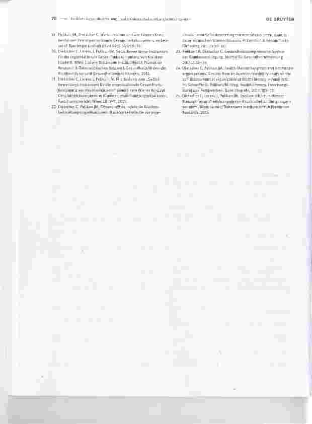 Vorschauseite 5: Gesundheitskompetente KrankenbehandlungseinrichtungenHealth literate health care organizations