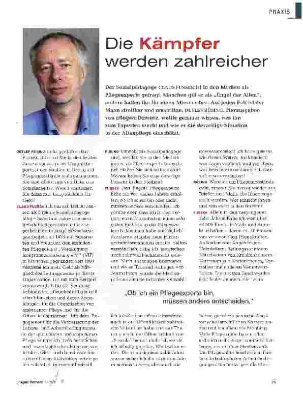Vorschauseite 1: Die Kämpfer werden zahlreicher