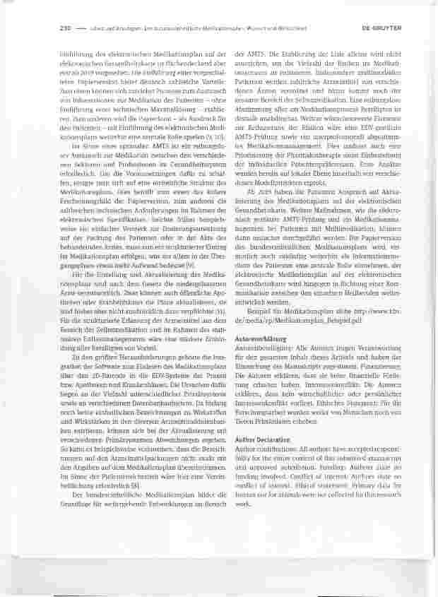 Vorschauseite 2: Der bundeseinheitliche Medikationsplan: Wunsch und Wirklichkeit