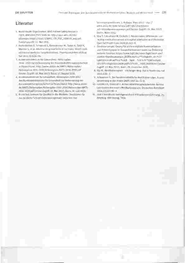 Vorschauseite 3: Der bundeseinheitliche Medikationsplan: Wunsch und Wirklichkeit