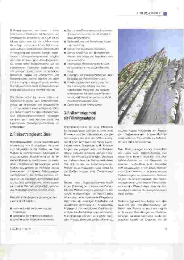 Vorschauseite 2: 10 Jahre Risikomanagement in der KAGes