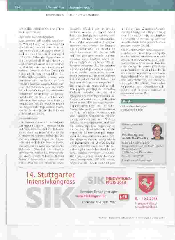 Vorschauseite 5: Die aneurysmatisch bedingte Subarachnoidalblutung: Update