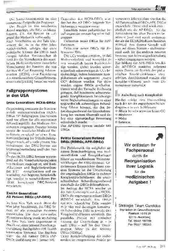 Vorschauseite 2: Fallgruppensysteme Neue Entwicklungstendenzen bei der Bewertung von Krankenhausleistungen