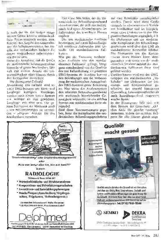 Vorschauseite 4: Fallgruppensysteme Neue Entwicklungstendenzen bei der Bewertung von Krankenhausleistungen