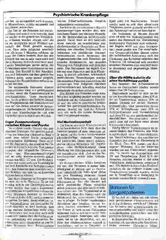 Vorschauseite 2: Eine anspruchsvolle Aufgabe für das Bahandlungsteam Die stationäre Behandlung gerontopsychiatrischer Patienten