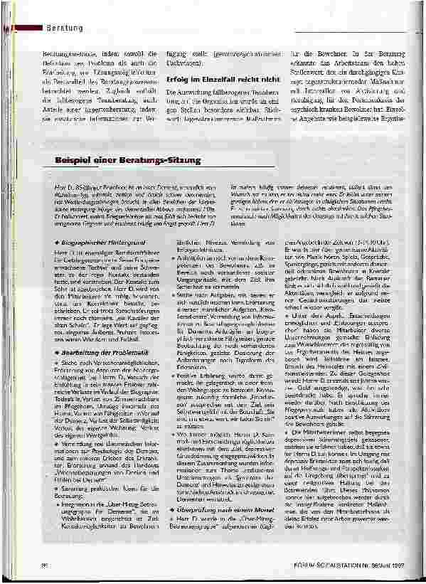 Vorschauseite 5: Mit dem Team nach Lösungen suchen Gerontopsychiatrisches Zentrum Münster Fallbezogene Beratung für Mitarbeiter in der Altenhilfe
