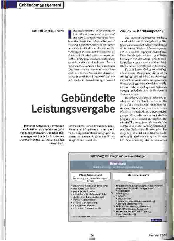 Vorschauseite 1: Gebündelte Leistungsvergabe