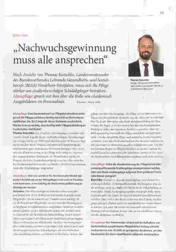 Vorschauseite 1: „Nachwuchsgewinnung muss alle ansprechen“