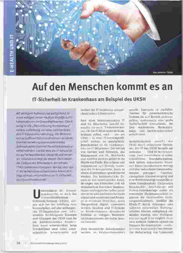 Vorschauseite 1: Auf Menschen kommt es an