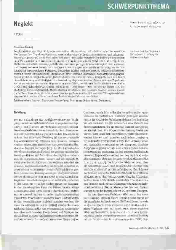 Vorschauseite 1: Neglekt