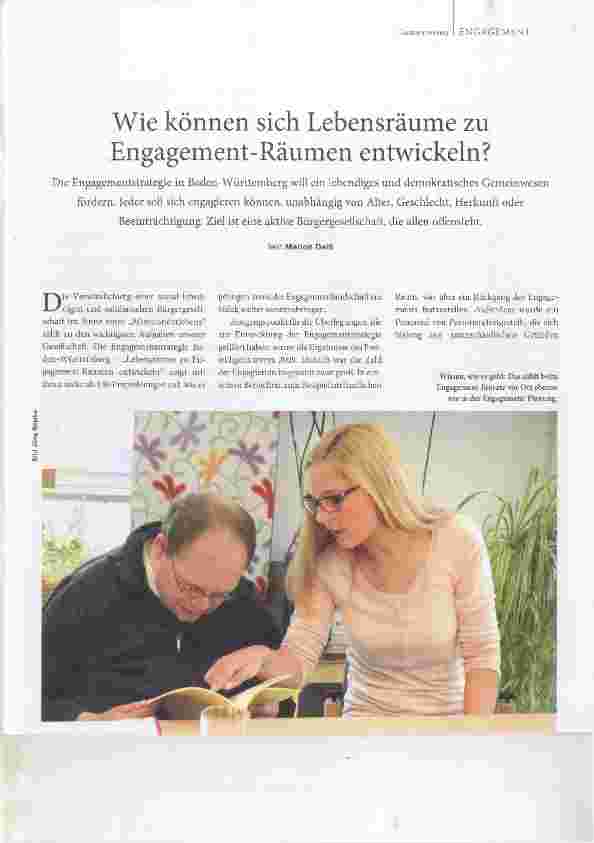 Vorschauseite 1: Wie können sich Lebensräume zu Engagement-Räumen entwickeln?
