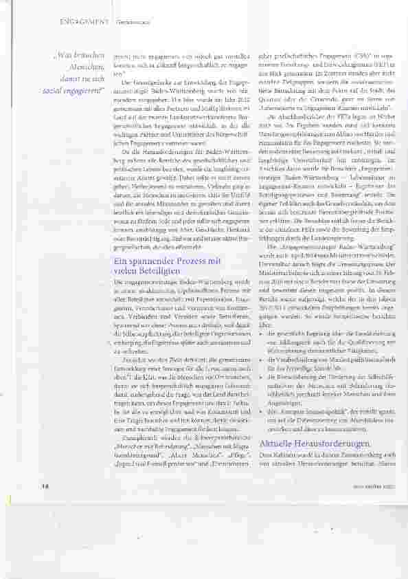 Vorschauseite 2: Wie können sich Lebensräume zu Engagement-Räumen entwickeln?