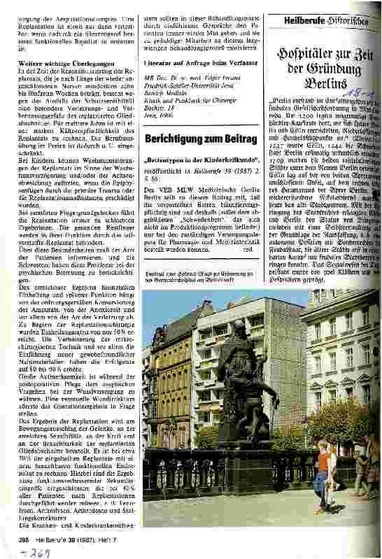 Vorschauseite 1: Hospitäler zur Zeit der Gründung Berlins