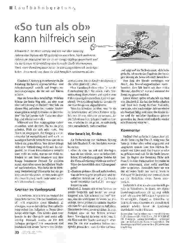 Vorschauseite 1: So tun als ob kann hilfreich sein