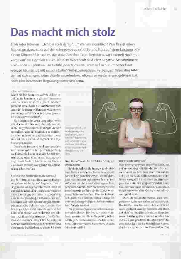 Vorschauseite 1: Das macht mich stolz