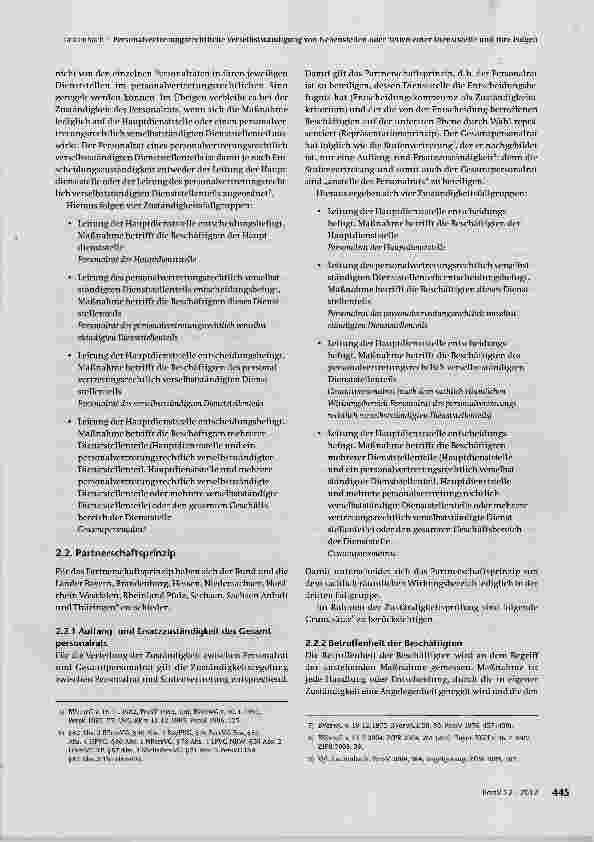Vorschauseite 2: Die personalvertretungsrechtliche Verselbstständigung von Nebenstellen oder Teilen einer Dienststelle und ihre Folgen - Teil 2