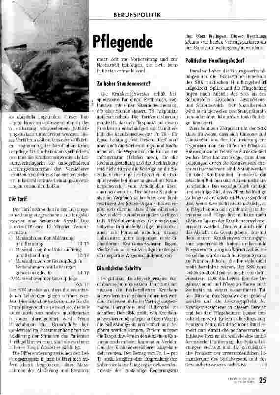 Vorschauseite 2: Tarifvertrag für freiberufliche Pflegende