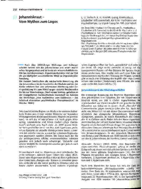 Vorschauseite 1: Johanniskraut - Vom Mythos zum Logos