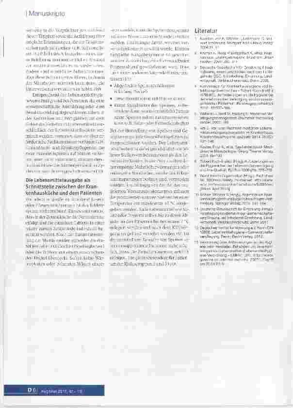 Vorschauseite 6: Lebensmittelversorgung