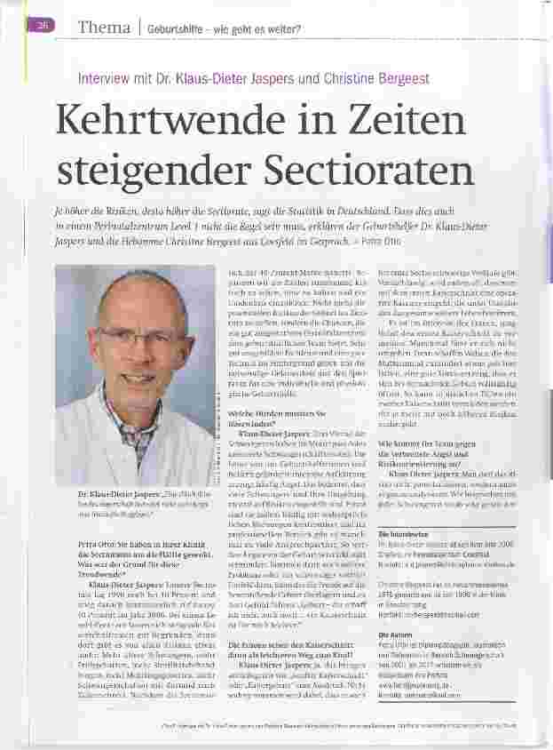 Vorschauseite 1: Kehrtwende in Zeiten steigender Sectioraten