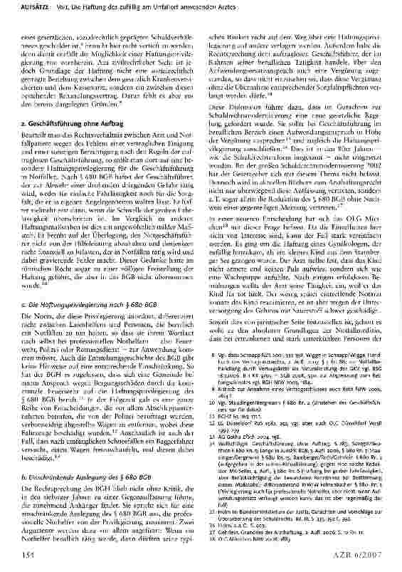Vorschauseite 3: Die Haftung des zufällig am Unfallort anwesenden Arztes