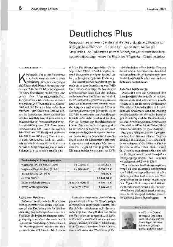 Vorschauseite 1: Deutliches Plus