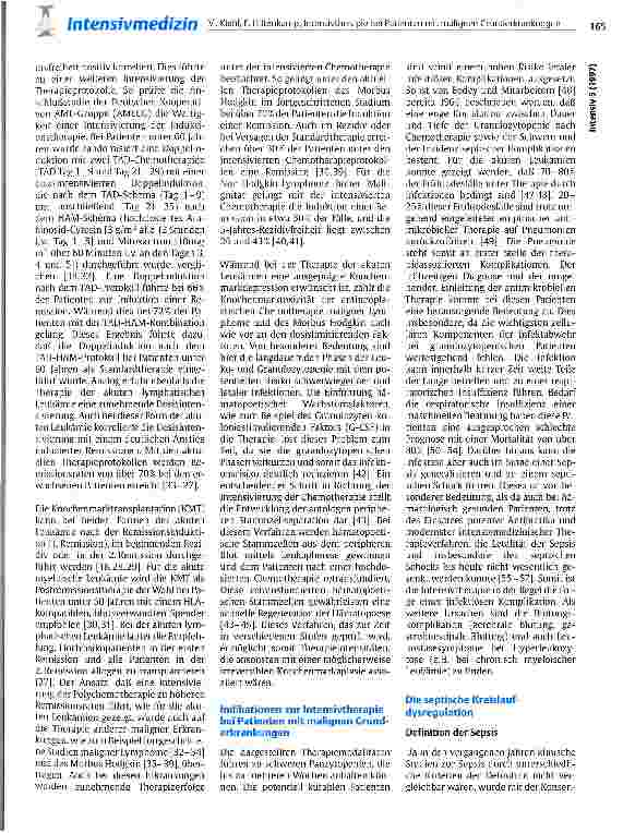 Vorschauseite 2: Intensivtherapie bei Patienten mit malignen Grunderkrankungen