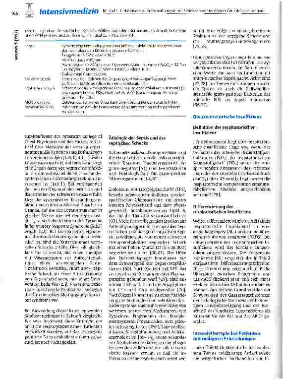 Vorschauseite 3: Intensivtherapie bei Patienten mit malignen Grunderkrankungen