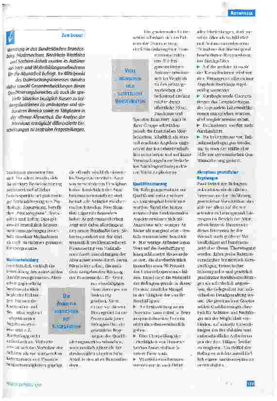 Vorschauseite 2: Fortund Weiterbildung in der Altenarbeit - Tendenzen und Perspektiven
