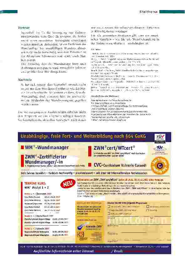 Vorschauseite 6: Wundmanagement - Pflege der verbrannten Haut