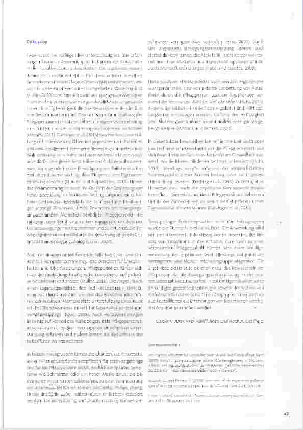 Vorschauseite 4: Anwendung und Chancen von Kinästhetik in der Palliative Care: eine qualitative Studie