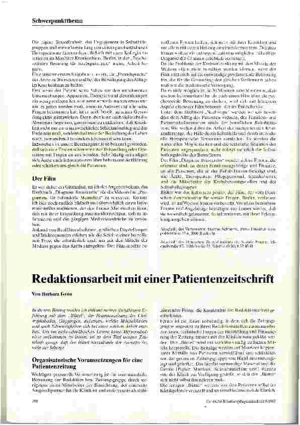 Vorschauseite 2: „Diagnose Brustkrebs