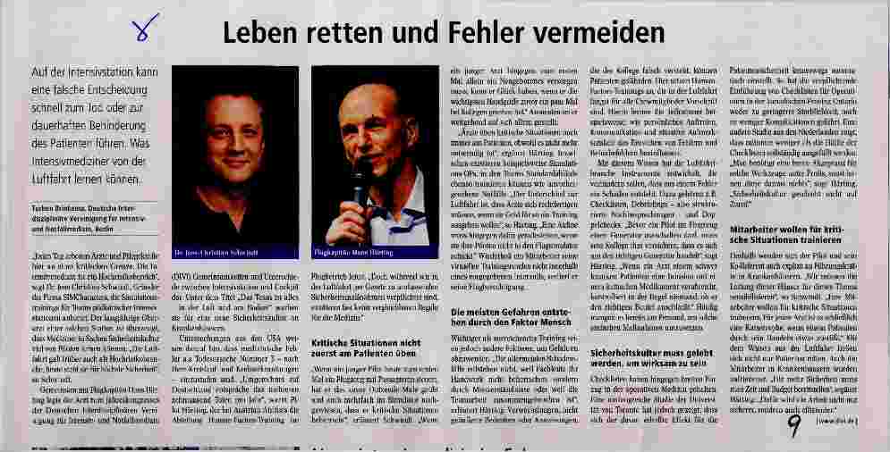 Vorschauseite 1: Leben retten und Fehler vermeiden