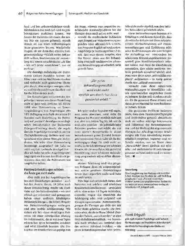 Vorschauseite 3: Und wenn es doch gut ausgeht?Wie Patientenverfügungen medizinische Verläufe beeinflussen