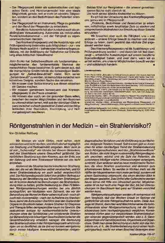 Vorschauseite 3: Hat das Krankenpflegegesetz Auswirkungen auf unsere berufliche Autonomie