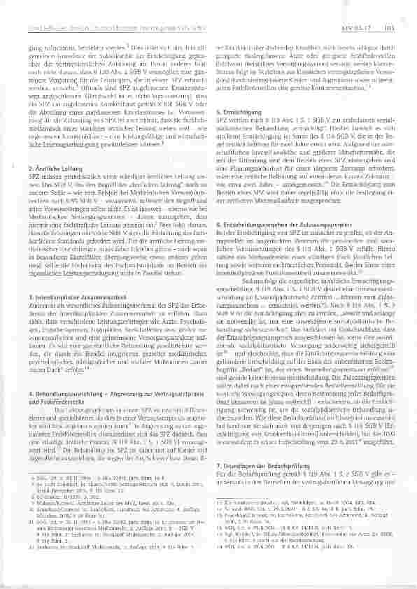 Vorschauseite 2: Sozialpädiatrische Zentren gemäß § 119 SGB V -Ermächtigungsvoraussetzungen und Besonderheitenin der Rechtsprechung