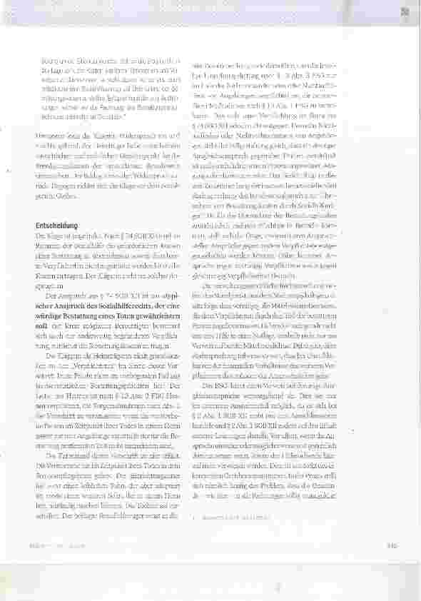 Vorschauseite 2: Erstattung der notwendigen Bestattungskosten im Rahmen der Sozialhilfe