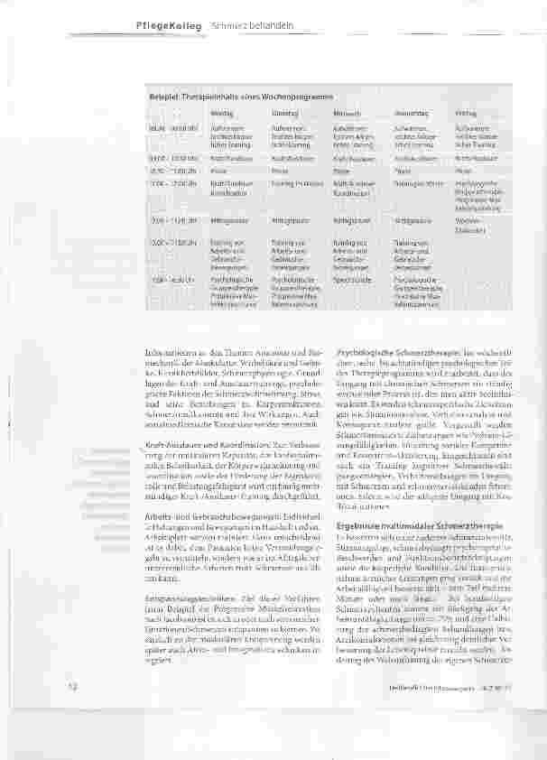 Vorschauseite 3: Gemeinsam gegen den Schmerz