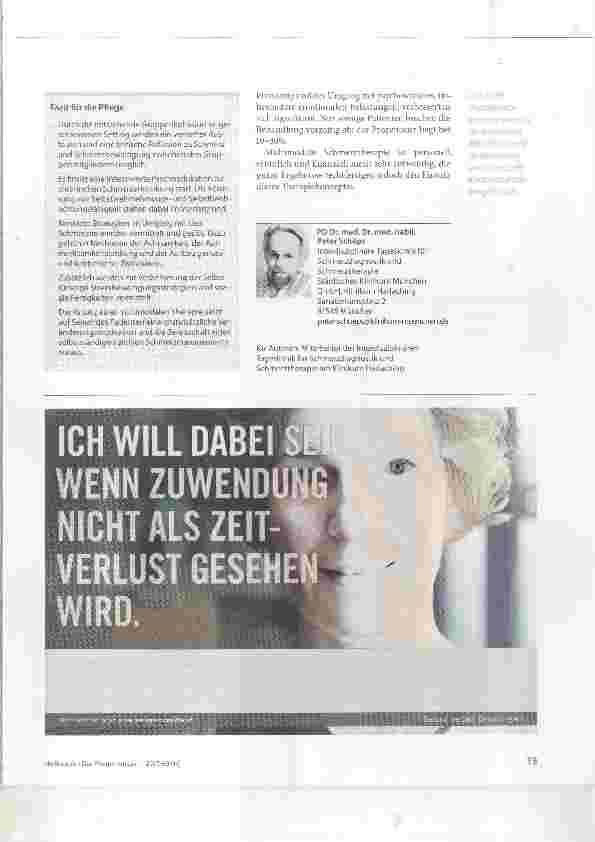Vorschauseite 4: Gemeinsam gegen den Schmerz