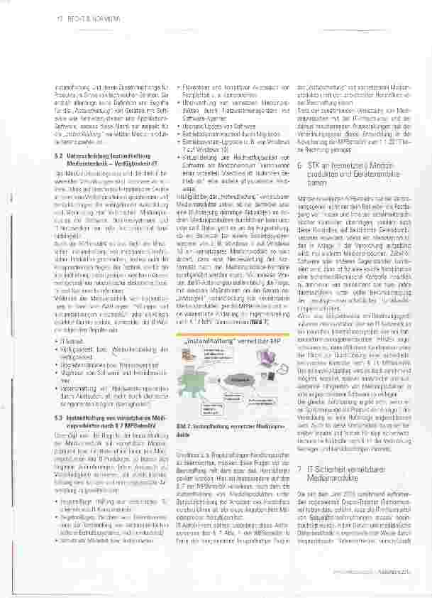 Vorschauseite 5: Novellierte MPBetreibV für vernetzbare Medizinprodukte