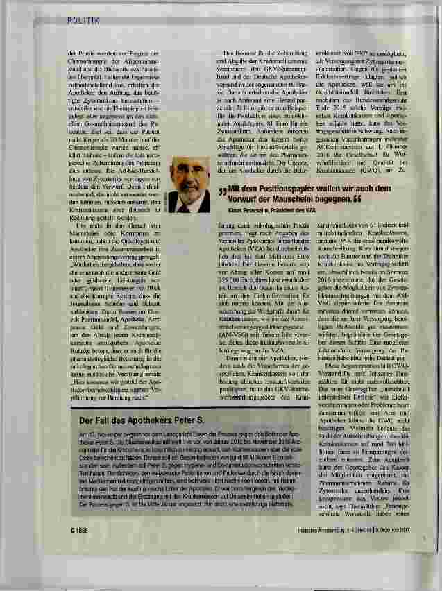 Vorschauseite 3: Ärzte und Apotheker kämpfen gegen Vertrauensverlust
